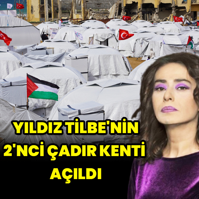Yıldız Tilbe'nin 2'nci çadır kenti açıldı