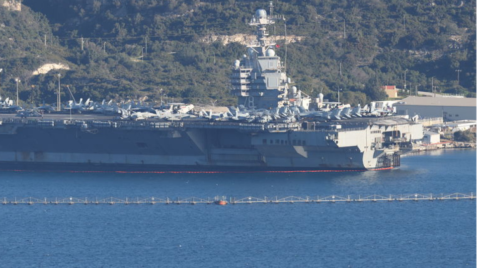 Gerald Ford uçak gemisi Girit'ten ayrıldı