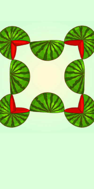 Görselde kaç tane karpuz var?