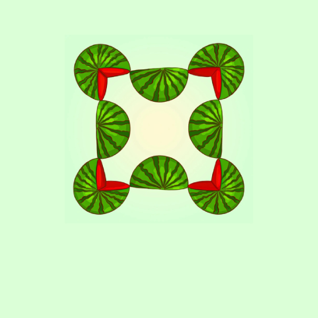 Görselde kaç tane karpuz var?