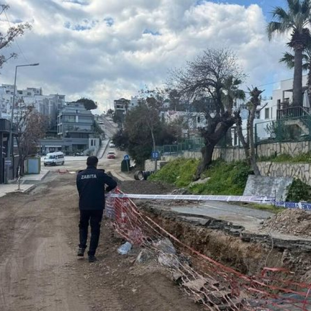 Altyapı çalışmasında lahit bulundu