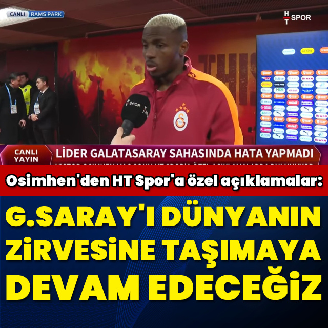"G.Saray'ı dünyanın zirvesine taşımaya devam edeceğiz"