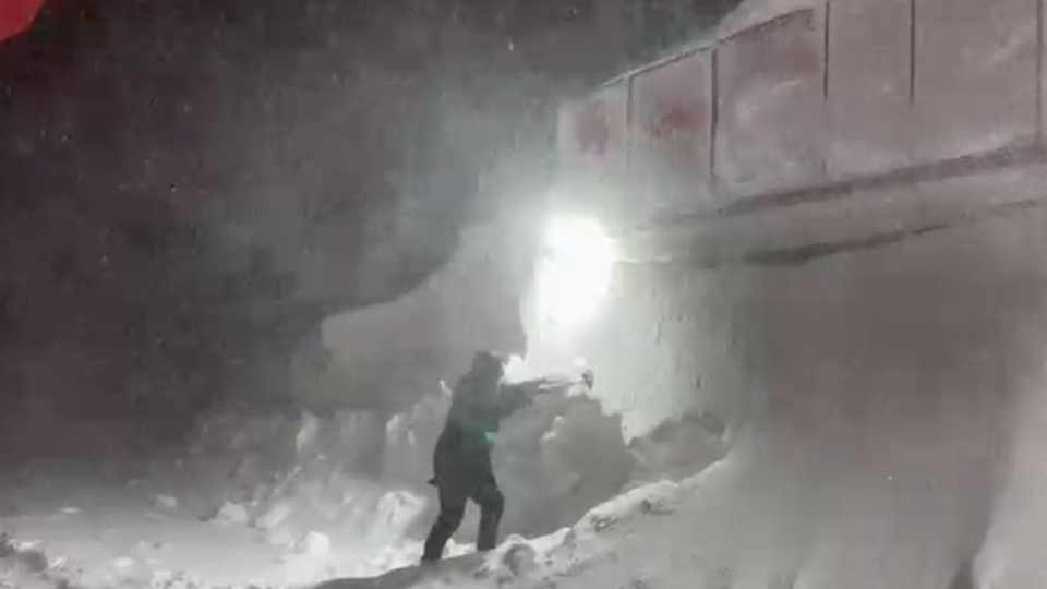 Erciyes Dağı'nda kar kalınlığı 3 metreye ulaştı