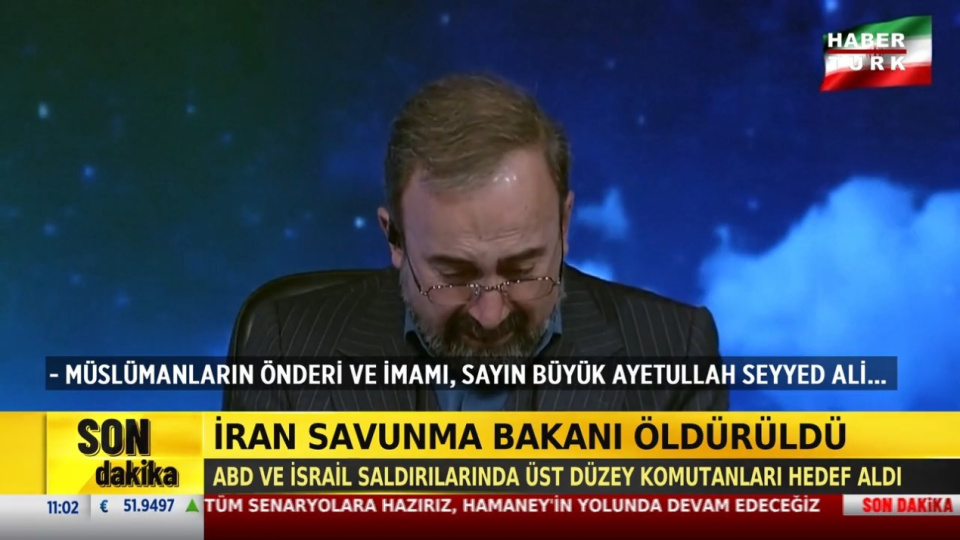 Hamaney'in ölümünü gözyaşlarıyla duyurdu