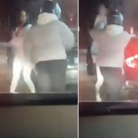 Kadın sürücü camdan yumruk attı! Tekme tokat saldırdı!