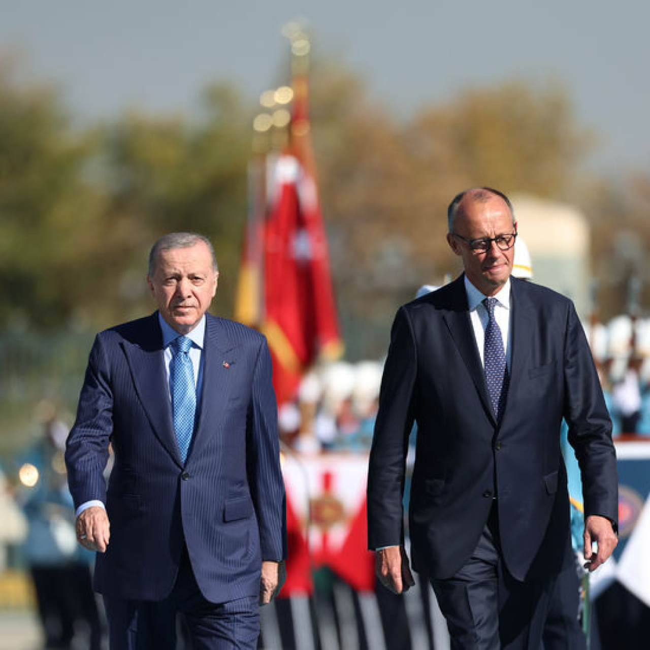 Cumhurbaşkanı Erdoğan Merz ile görüştü