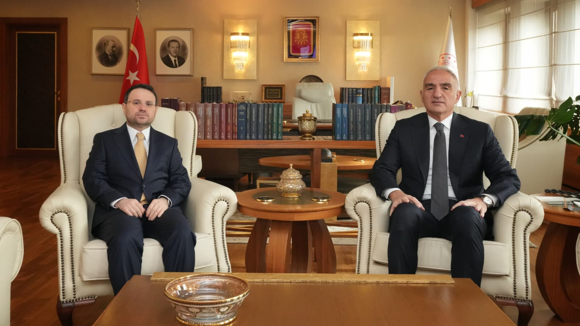 Adalet Bakanı Gürlek, Kültür ve Turizm Bakanı Ersoy'u Ziyaret Etti