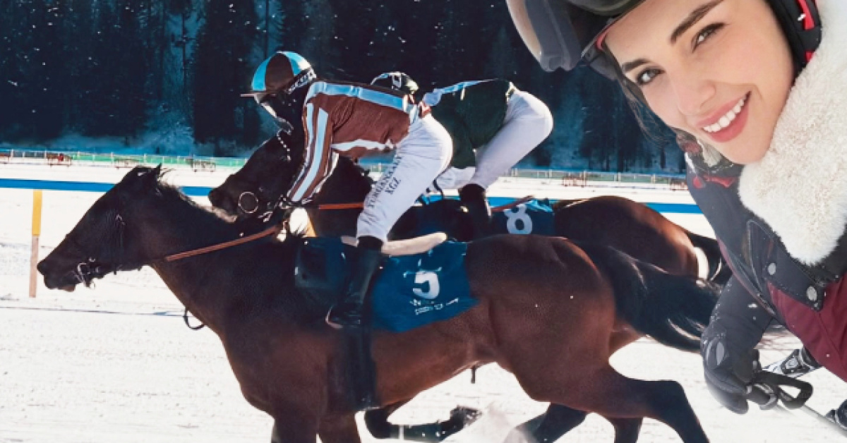 Yağmur Tanrısevsin, İsviçe'te At Yarışı İzledi