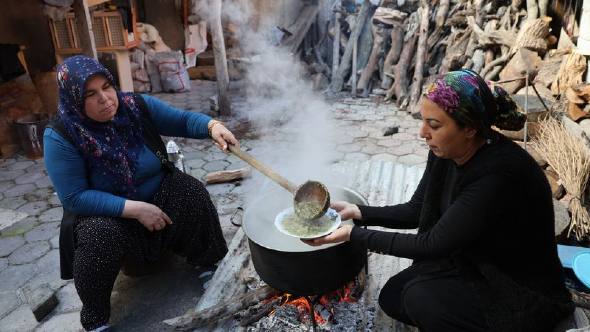 Doğadaki Zehirli Yılan Pancarı Otu Kara Kazanda Şifalı Lezzete Dönüşüyor