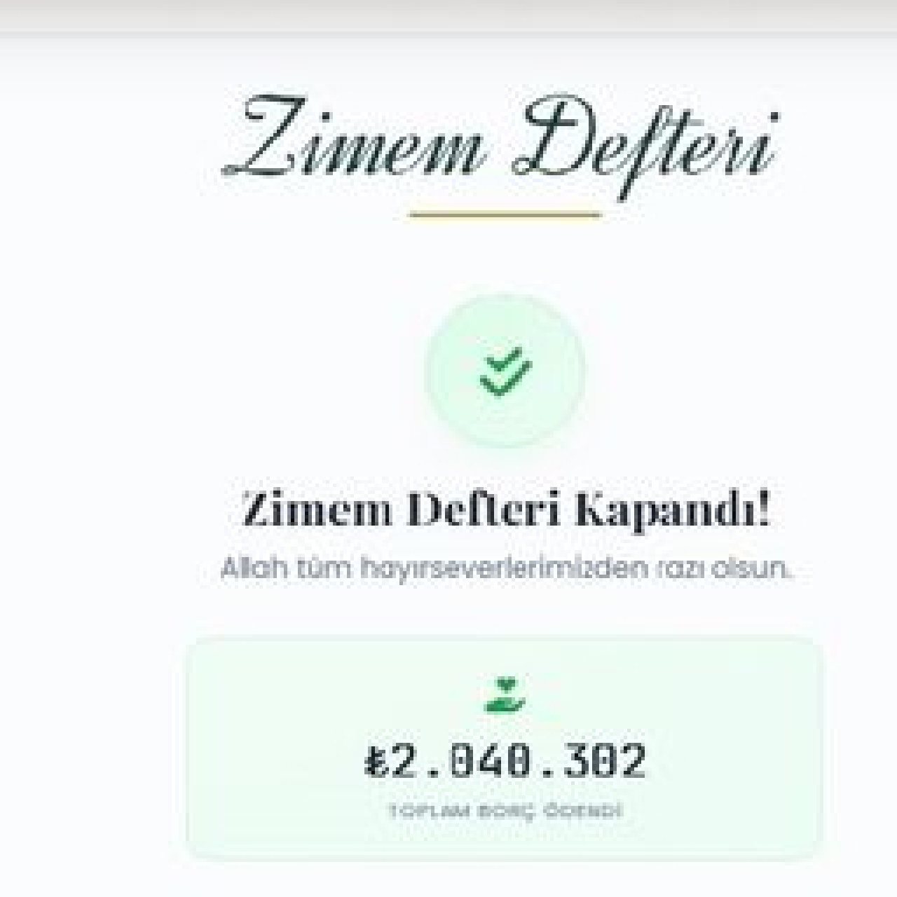 "Zimem" dijitale taşındı: 2 milyonluk borç kapandı