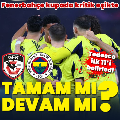 F.Bahçe kupada kritik eşikte!