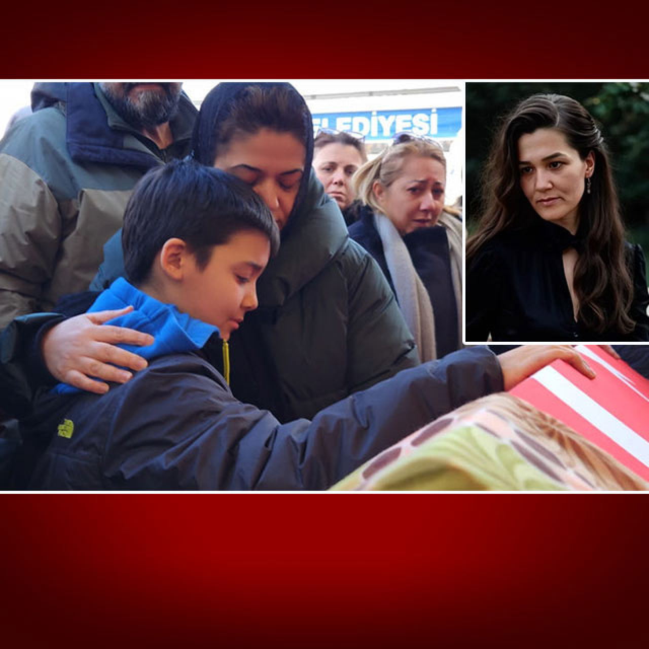 Güle güle öğretmenim... Anneye son sarılış!