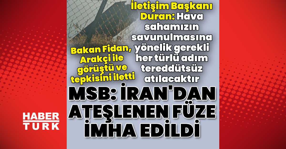 MSB'ye Göre Balistik Mühimmat Etkisiz Hale Getirildi