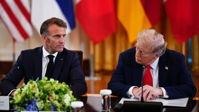 Macron ve Trump görüştü