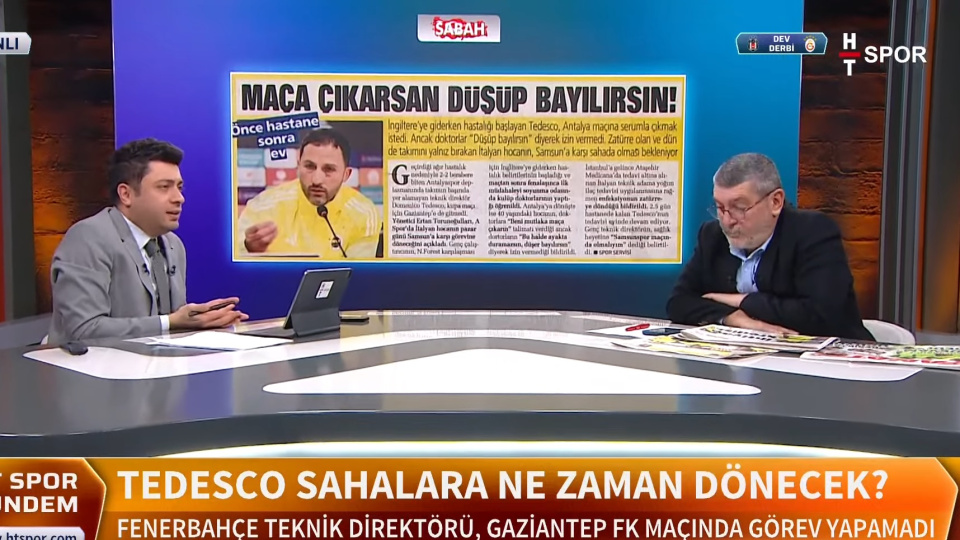 "Tedesco ciddi bir hastalık yaşıyor!"