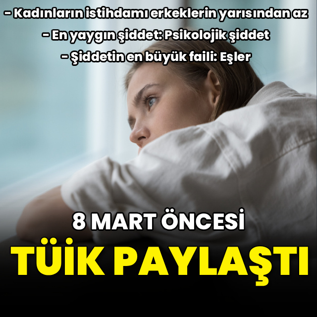 8 Mart öncesi TÜİK paylaştı