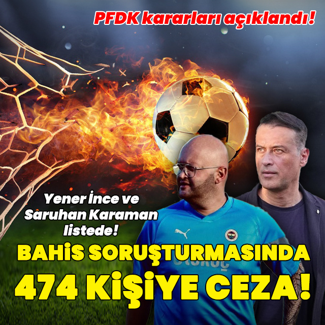 Bahis soruşturmasında 474 kişiye ceza!