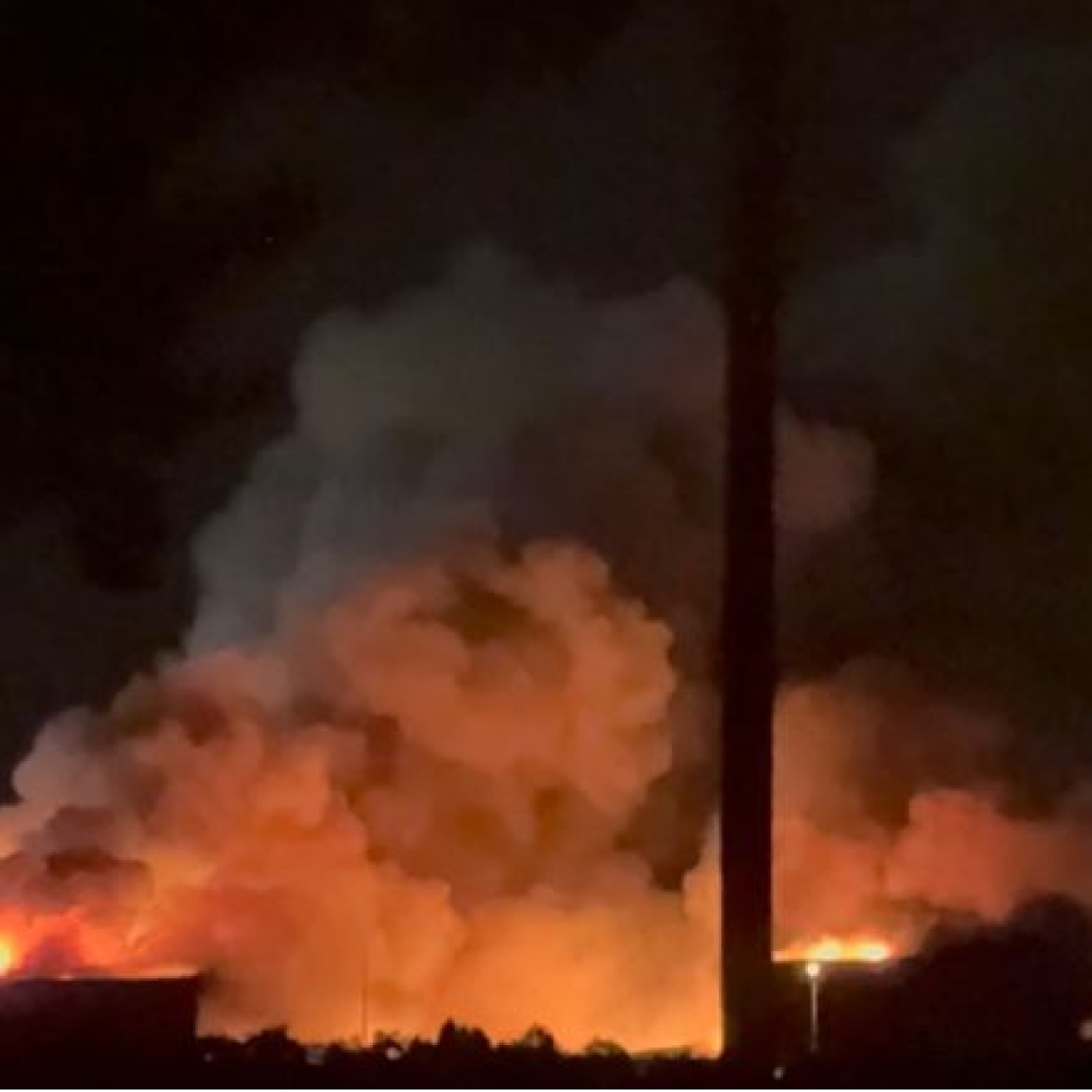 Tavuk kesimhanesinde yangın