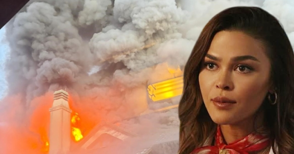 Aslıhan Karalar'ın Riva evi yangınından kurtuldu