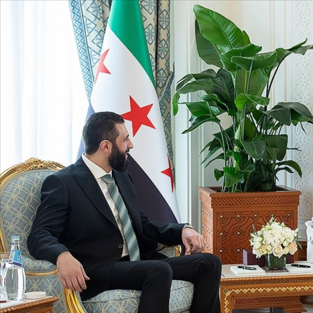 Suriye Cumhurbaşkanı Şara ile Katar Emiri görüştü