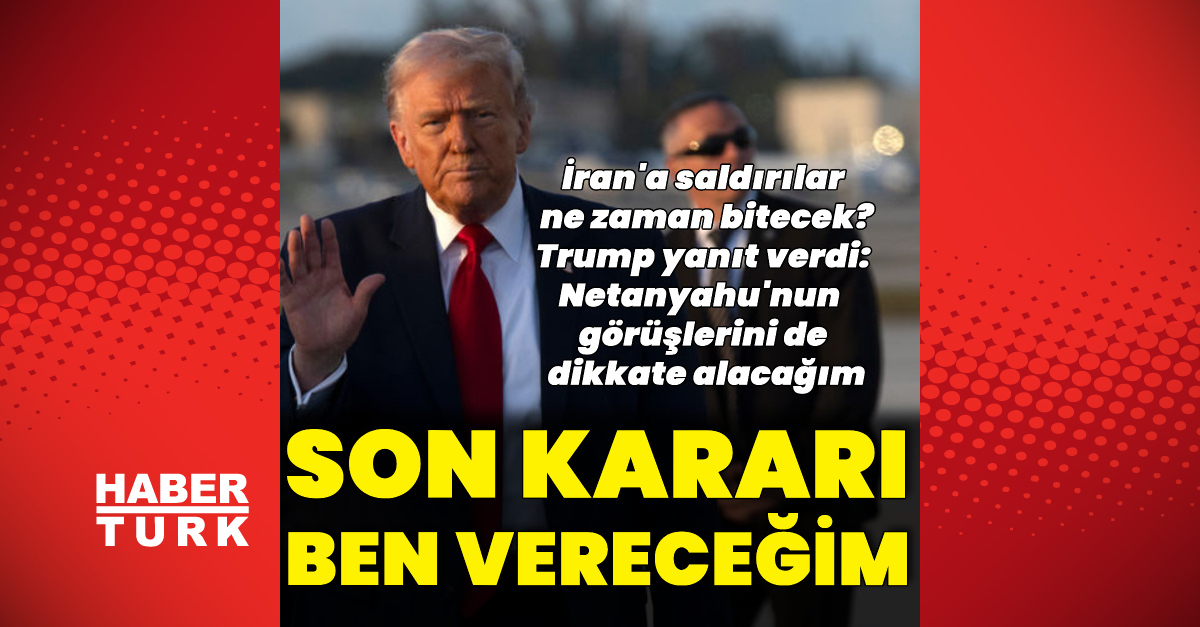 Trump, İran Saldırıları Sona Ermesini Kendi Kararla
