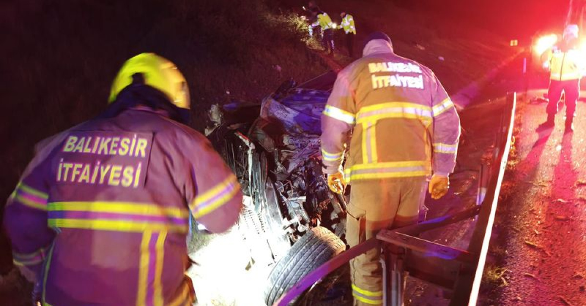 Susurluk'ta Otoyolda Feci Kazada Ölüm