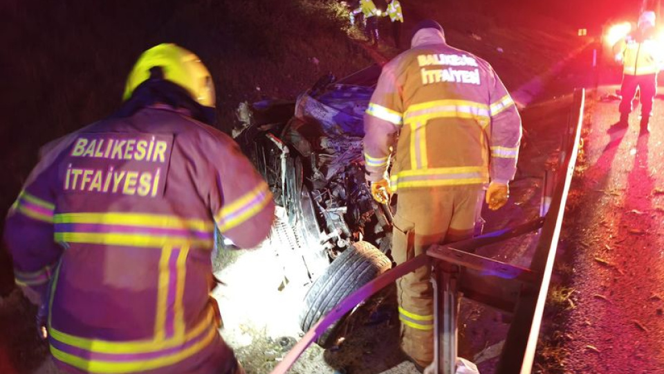 Otoyolda feci kaza! 1 ölü