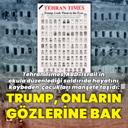 Tehran Times'tan çarpıcı kapak: "Trump, onların gözlerine bak"