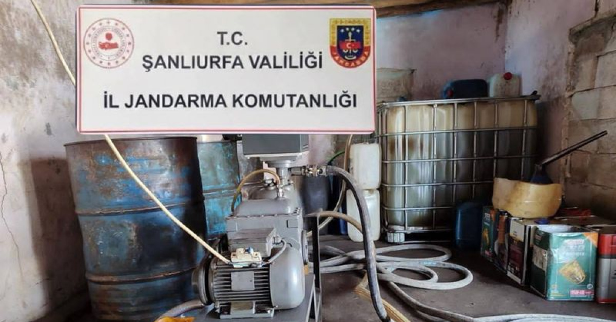Şanlıurfa'da 1 Ton 347 Litre Kaçak Akaryakıt Ele Geçirildi