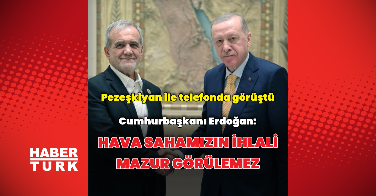 Erdoğan, İran Cumhurbaşkanı ile Telefon Görüşmesi