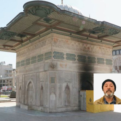 Tarihi Tophane Çeşmesi'ni yakmıştı...