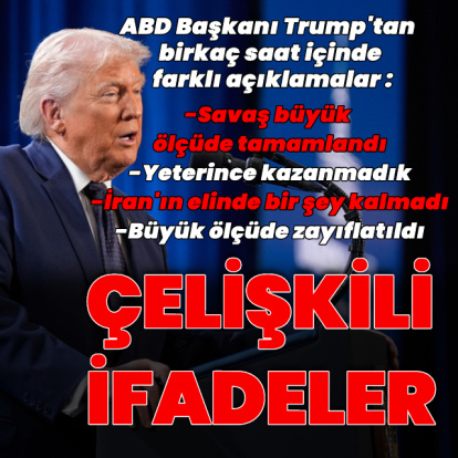 Trump'tan çelişkili ifadeler