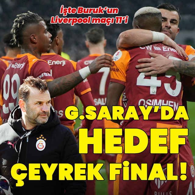 Galatasaray'da hedef çeyrek final!