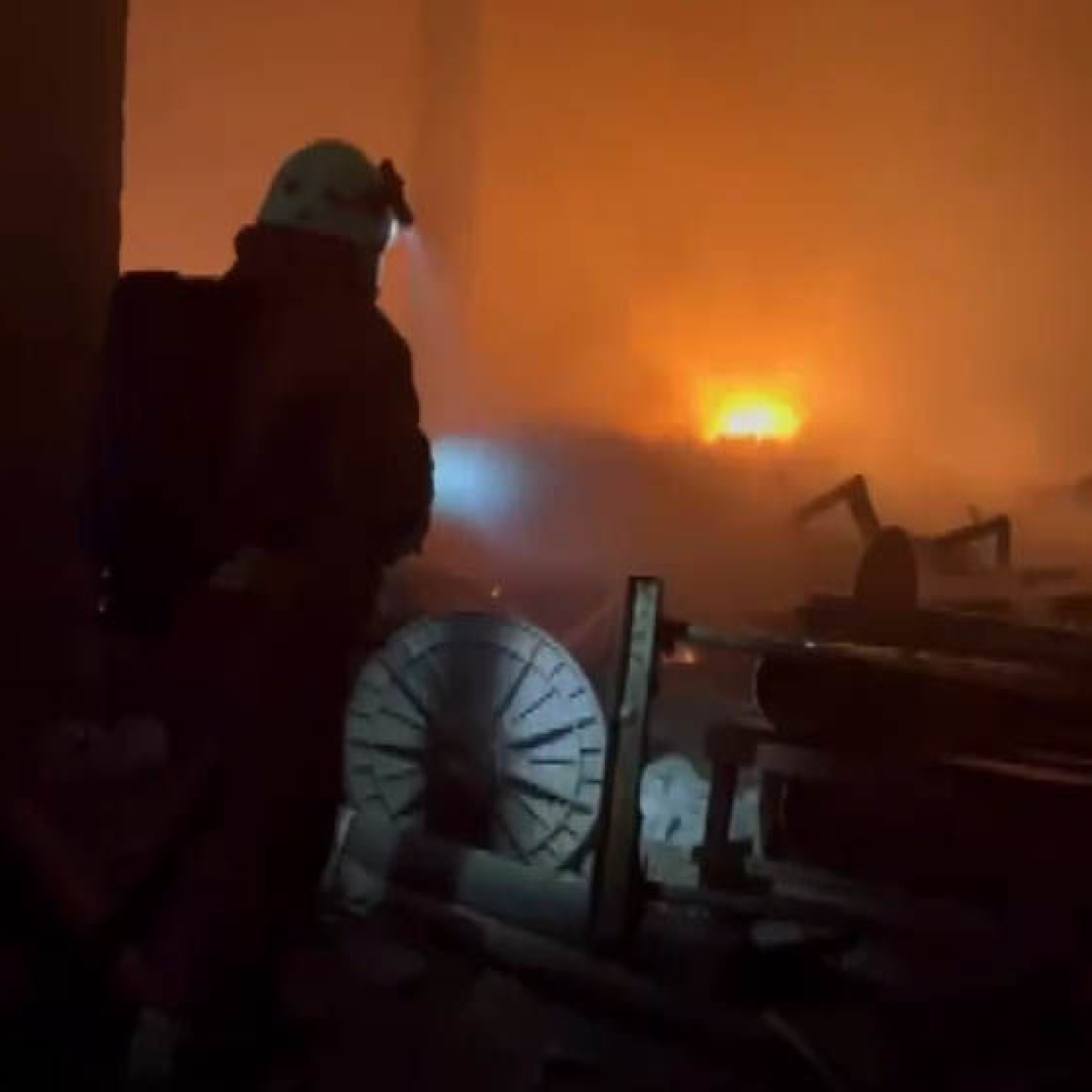 Çırçır fabrikasında yangın!