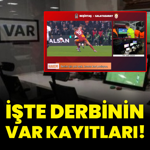 Derbinin VAR kayıtları açıklandı!