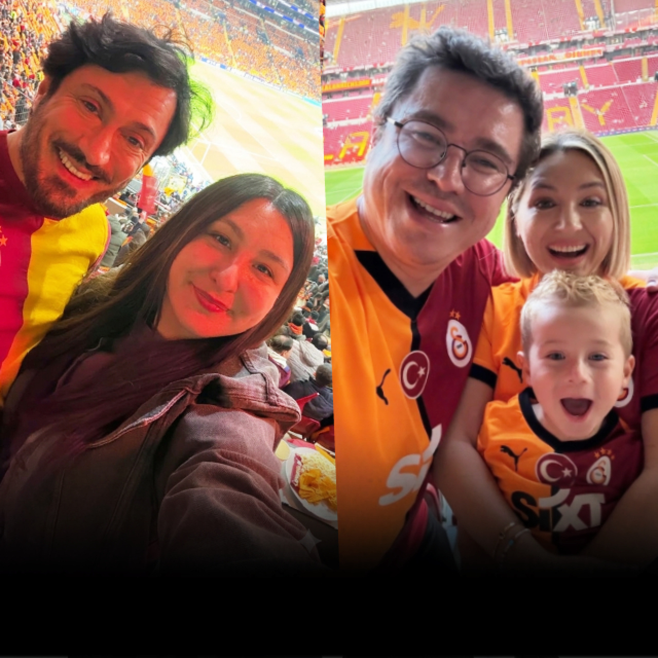 Ünlülerin galibiyet sevinci