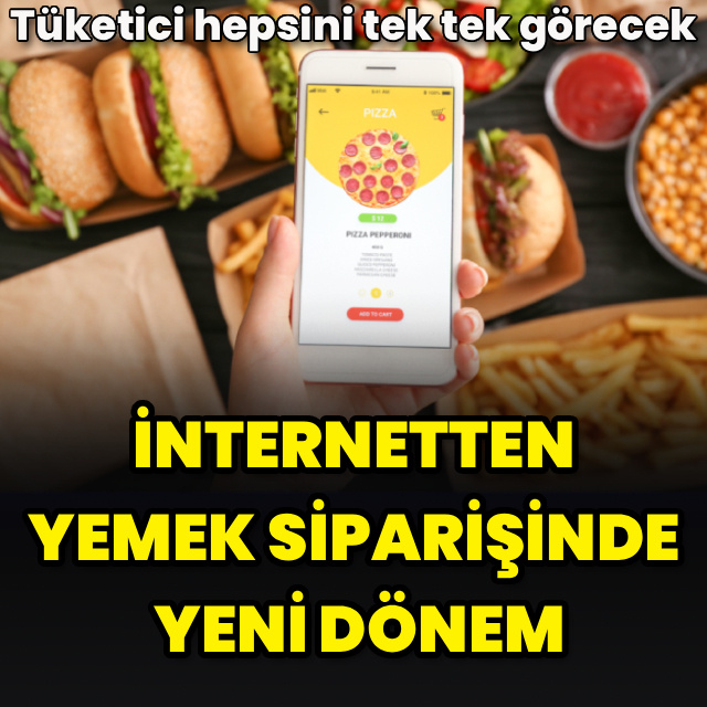 İnternetten yemek siparişinde yeni dönem
