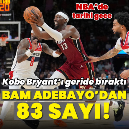 NBA'de tarihi gece! Adebayo'dan 83 sayı