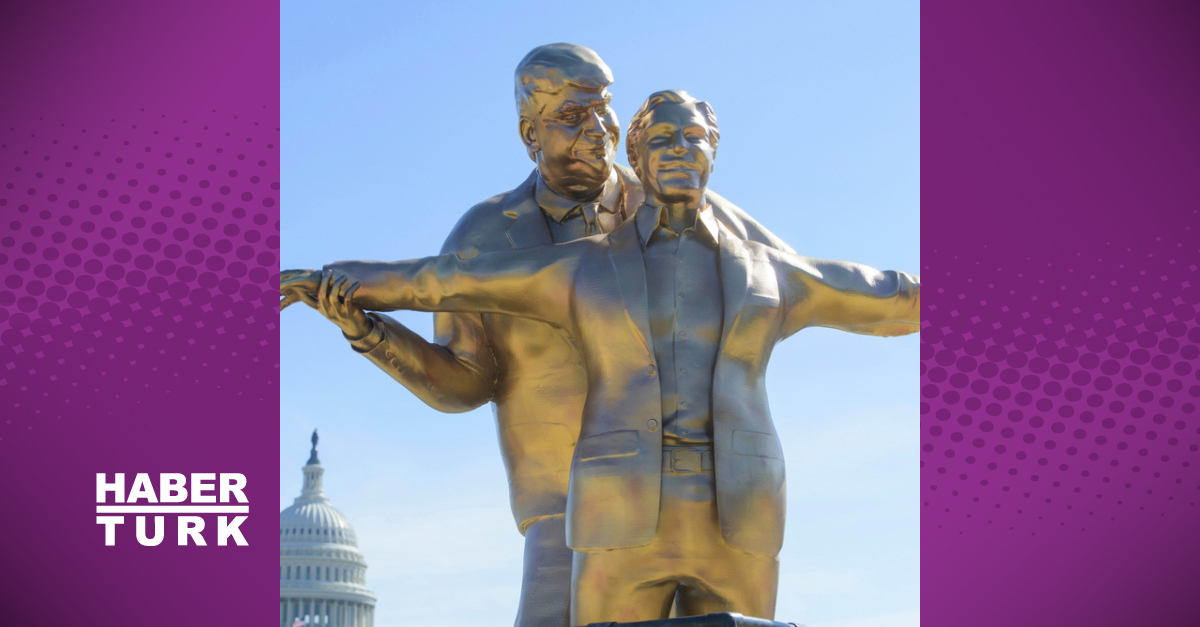 Trump ve Epstein Heykeli Washington'da Alay Konusu