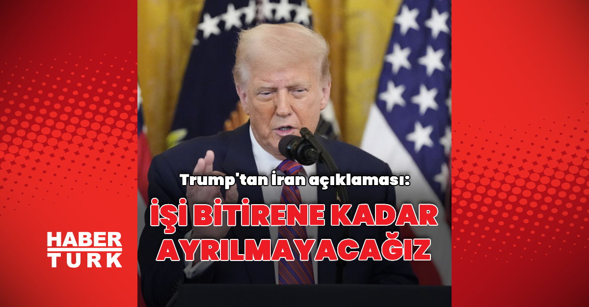 Trump: İran'akarşı faaliyetlerden geri dönmeyiz