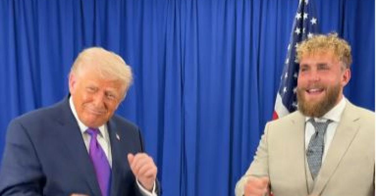 Trump ve Jake Paul Kentte Dans Yaptı