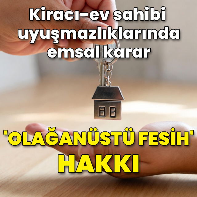 Kira sözleşmeleri için emsal karar