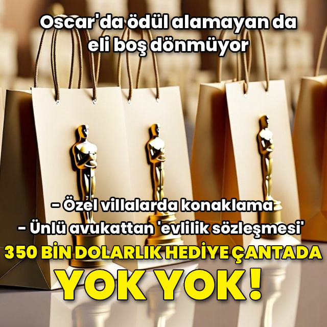 Oscar adaylarına 350 bin dolarlık hediye çantası