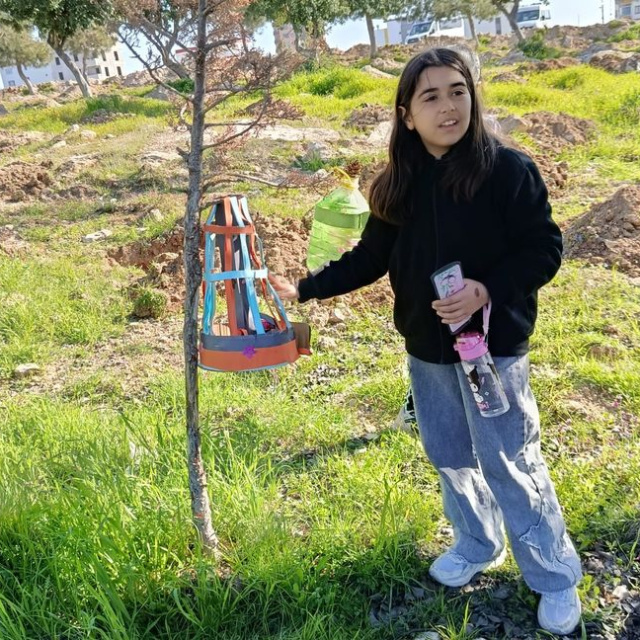 Mersin'de doğaya kuş yuvaları bıraktılar