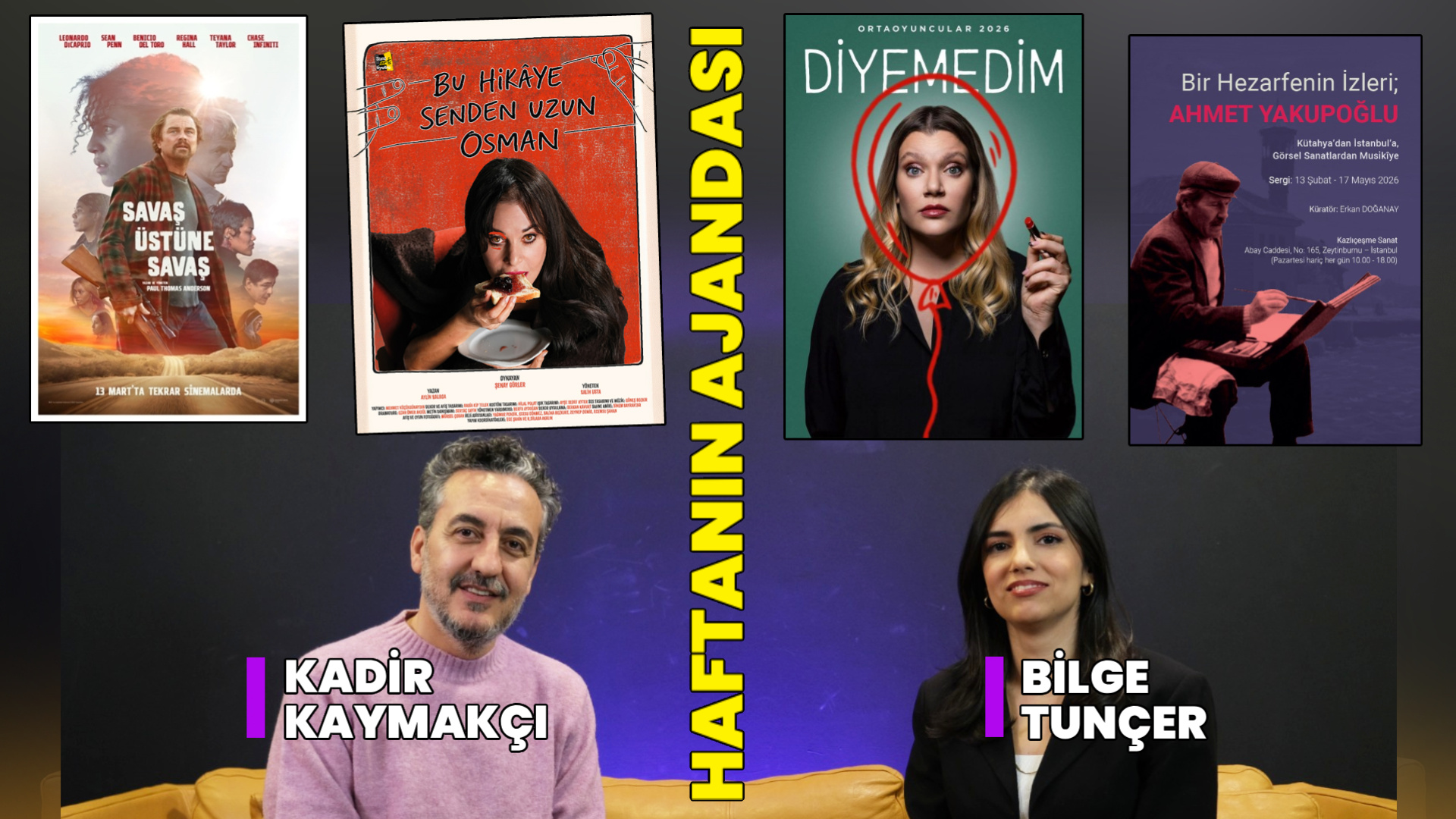Haftanın Kültür Sanat Ajandası: Filmler, Tiyatrolar, Konserler ve Sergiler