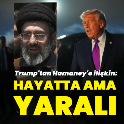 Trump: Hamaney hayatta ama yaralı