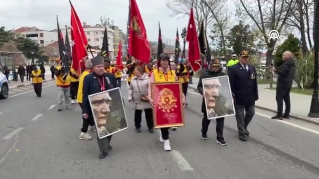 57 gönüllü 57. Alay'ın izinde Çanakkale'ye uğurlandı
