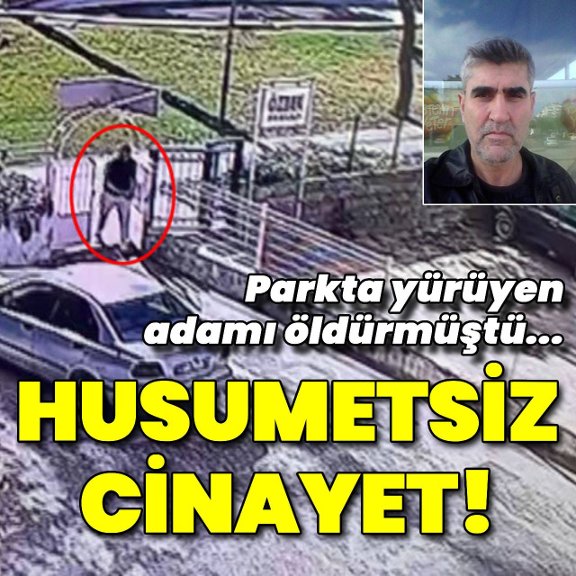 Parkta yürüyen adamı öldürmüştü... Husumetsiz cinayet!