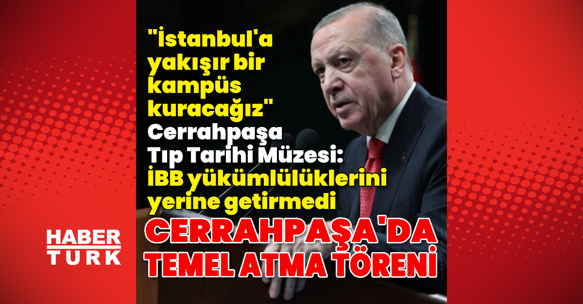 Erdoğan Cerrahpaşa'da Yeni Hastane Açıklamalar Yapıyor