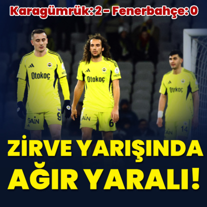 Fenerbahçe zirve yarışında ağır yaralı!